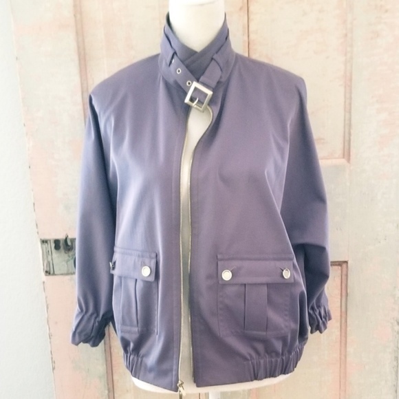 St. John Jackets & Blazers - Make Offer St. John Moto Jacket Small Purple